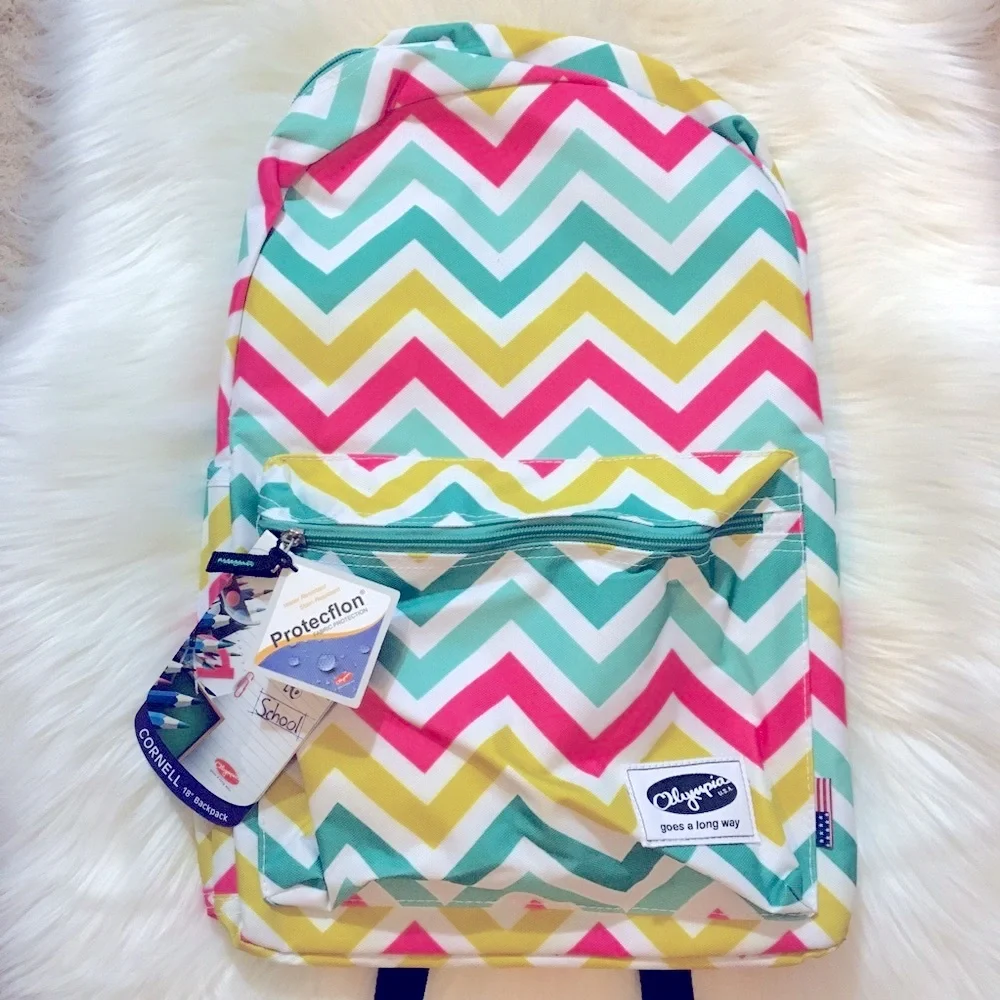 NWT Olympia 18” Laptop Travel Outdoors School Backpack - Milti-color